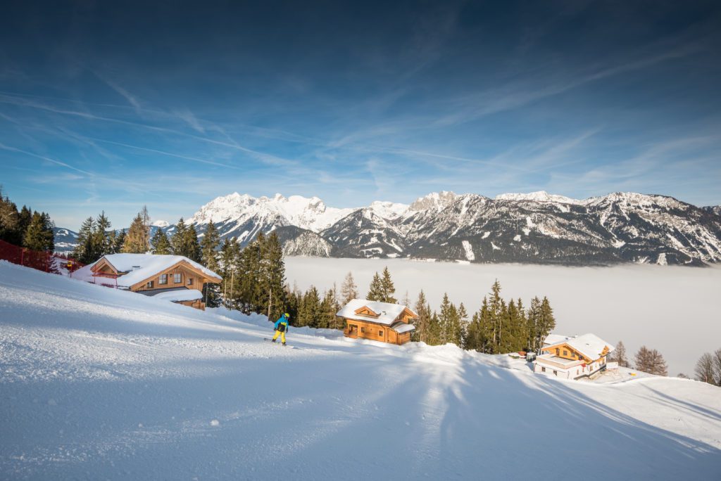 Almhuetten-Prenner Alm-Piste-Aussenansicht