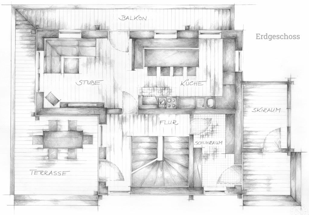 Prenner Alm - Almhütte am Hauser Kaibling - Grundriss