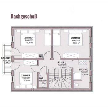 Prenner Alm – Grundriss Dachgeschoss