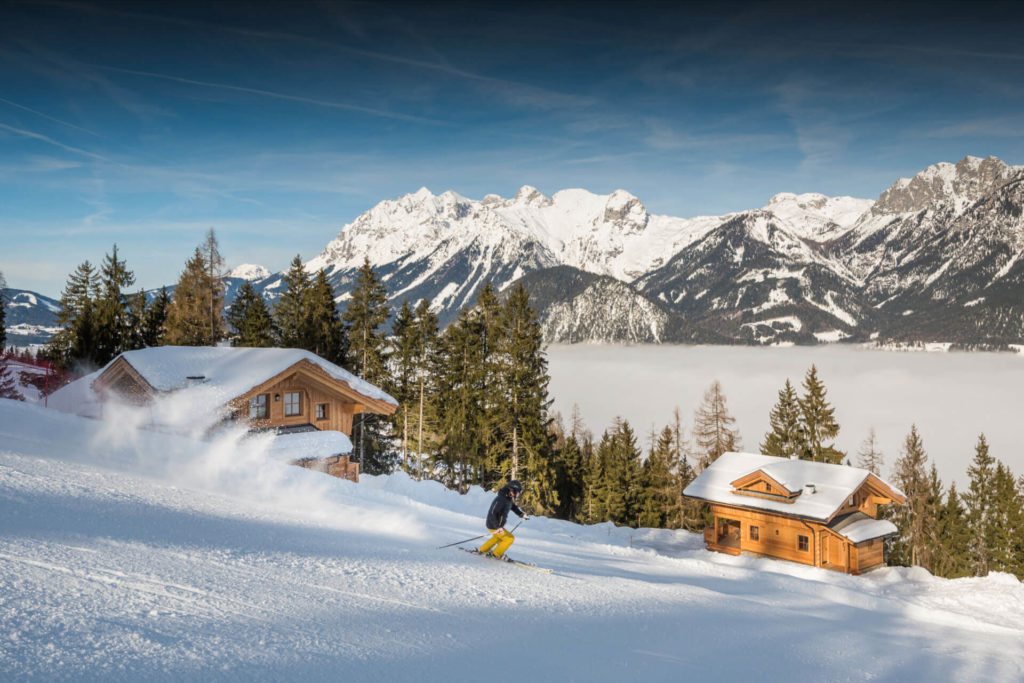 Hütte direkt an der Piste - Skiurlaub in Schladming, Österreich